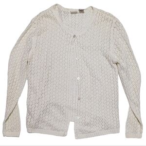 Cherokee Women's Cream Cardigan Sweater